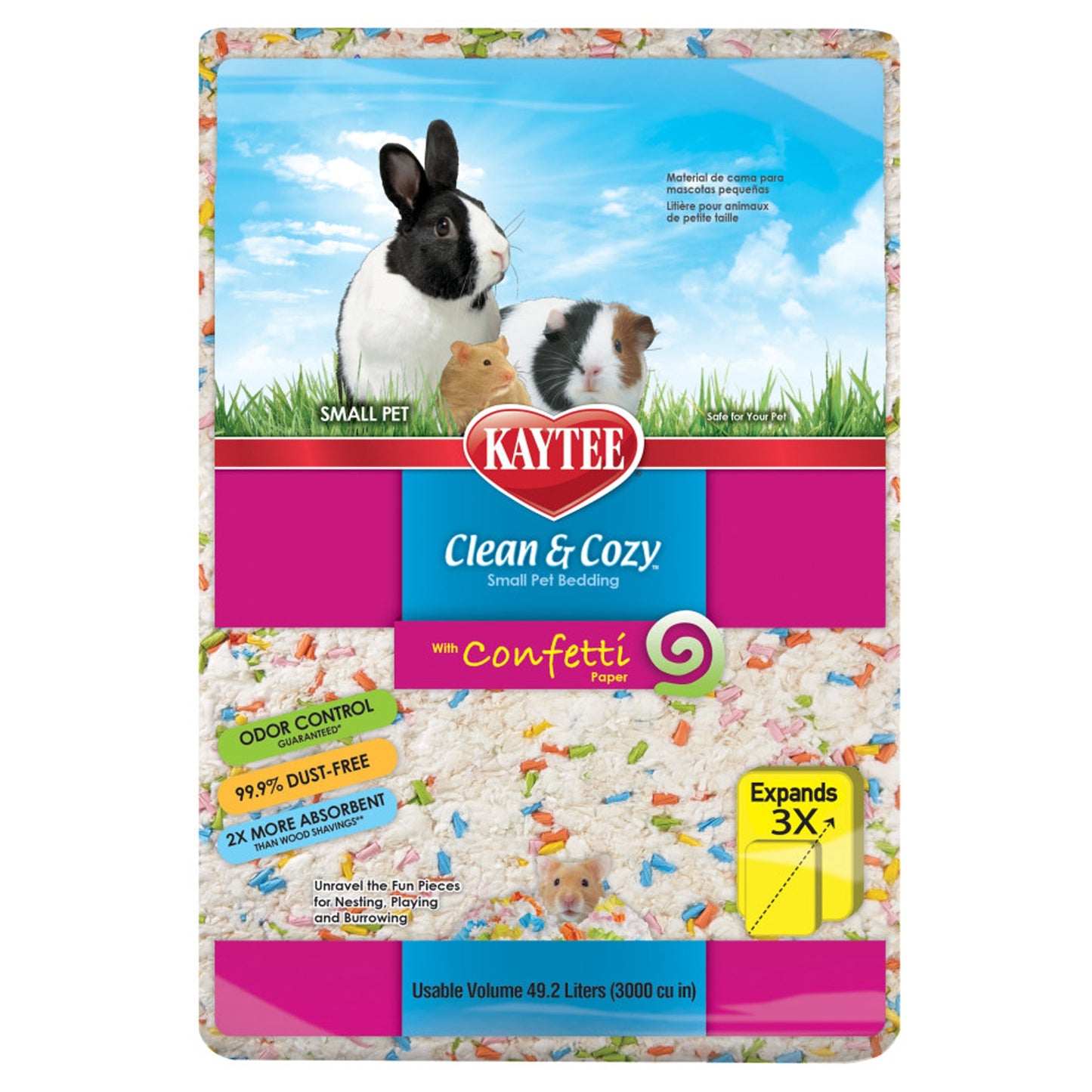 Kaytee Clean & Cozy Confetti Bedding 1ea/49.2 l