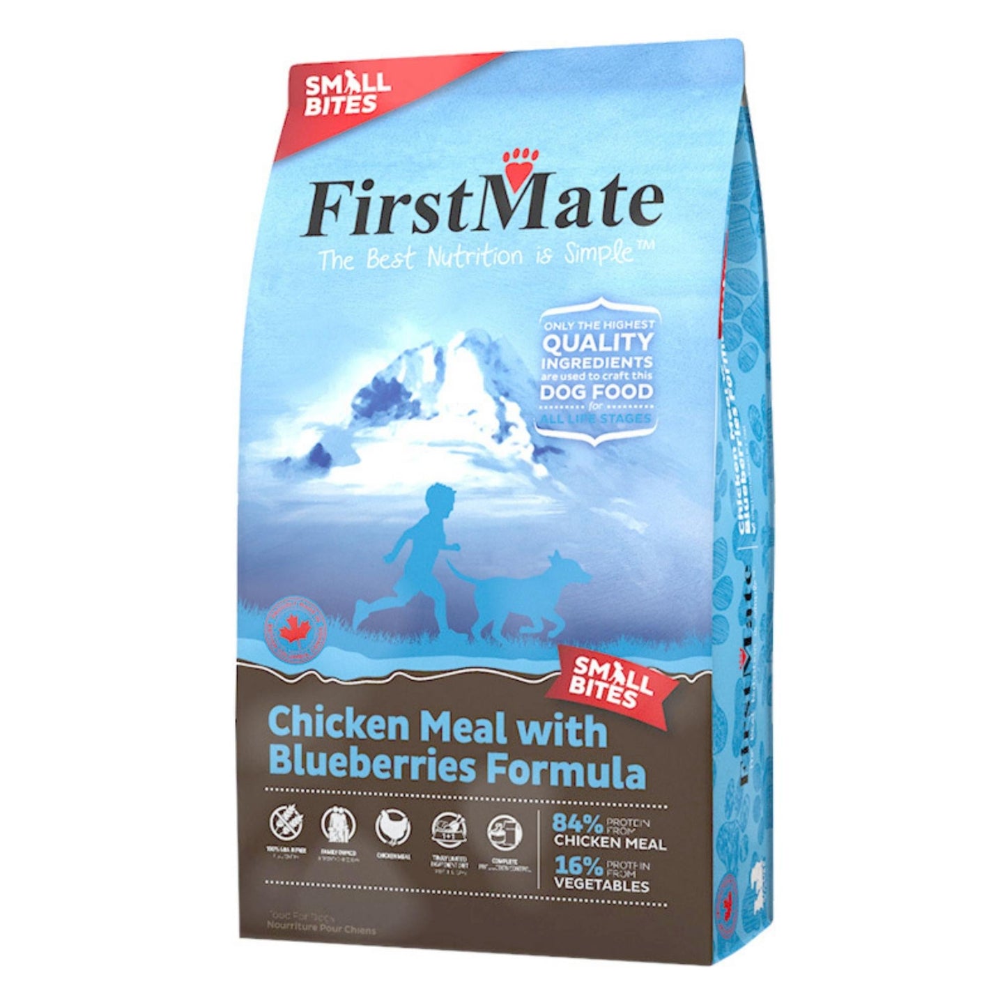 Firstmate Dog Limited Ingredient Grain Free Small Bites Chicken Blueberry 4Lb