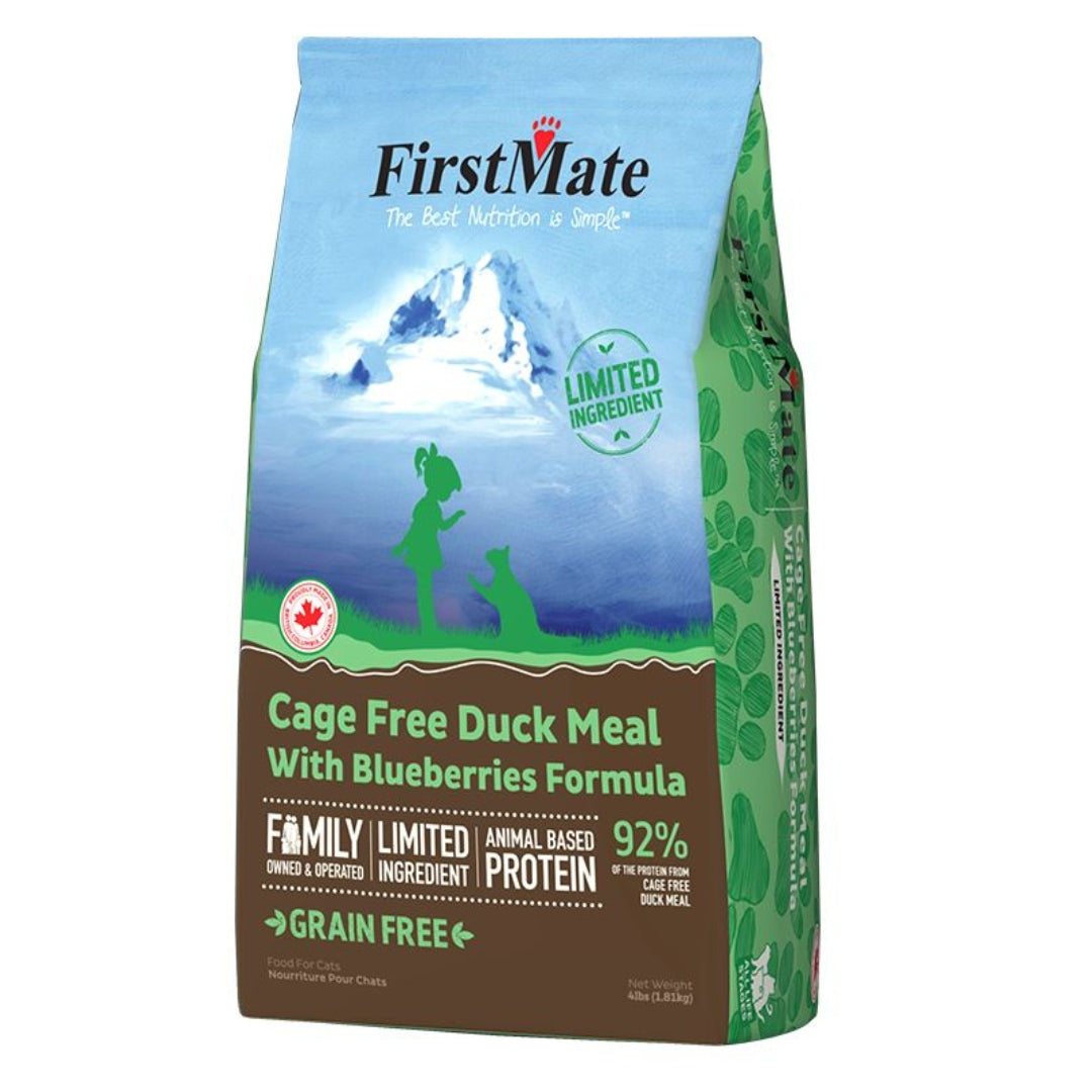 Firstmate Cat Limited Ingredient Grain Free Duck Blueberries 4Lb.