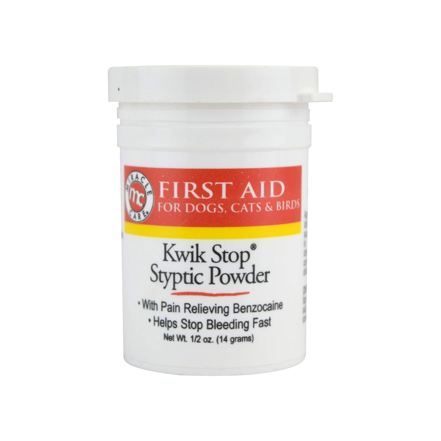 Miracle Care Kwik Stop Styptic Powder Dogs & Cats .5oz.