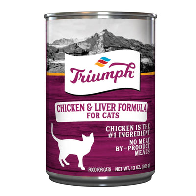 Triumph Canned Cat Food Chicken/Liver 13oz. (Case of 12)