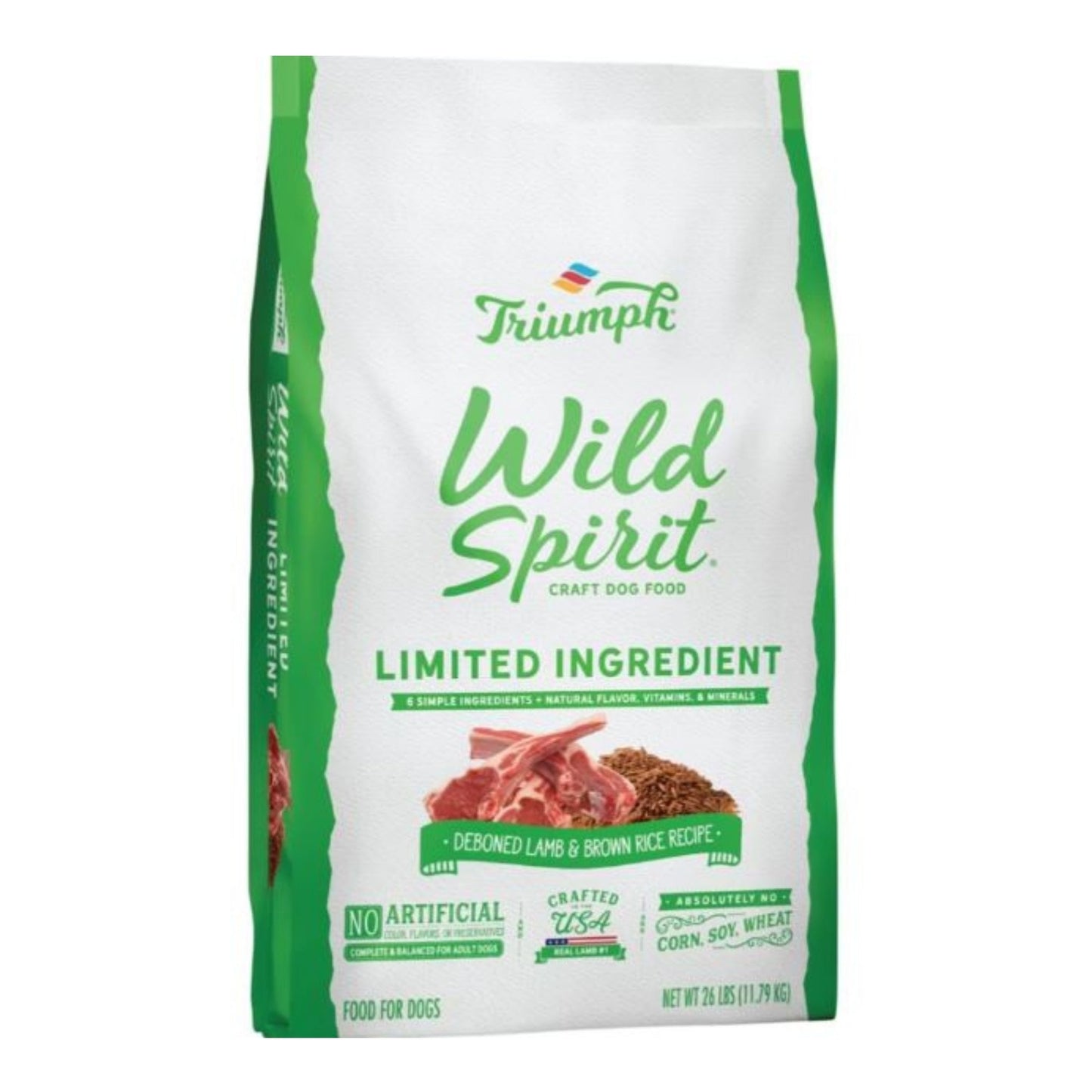 Simply Six Limited Ingredient Dog Food Lamb/Rice/Pea 28 Lb