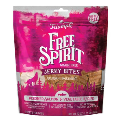 Triumph Grain Free Jerky Bites Dog Treats Salmon/Sweet Potato 20oz.