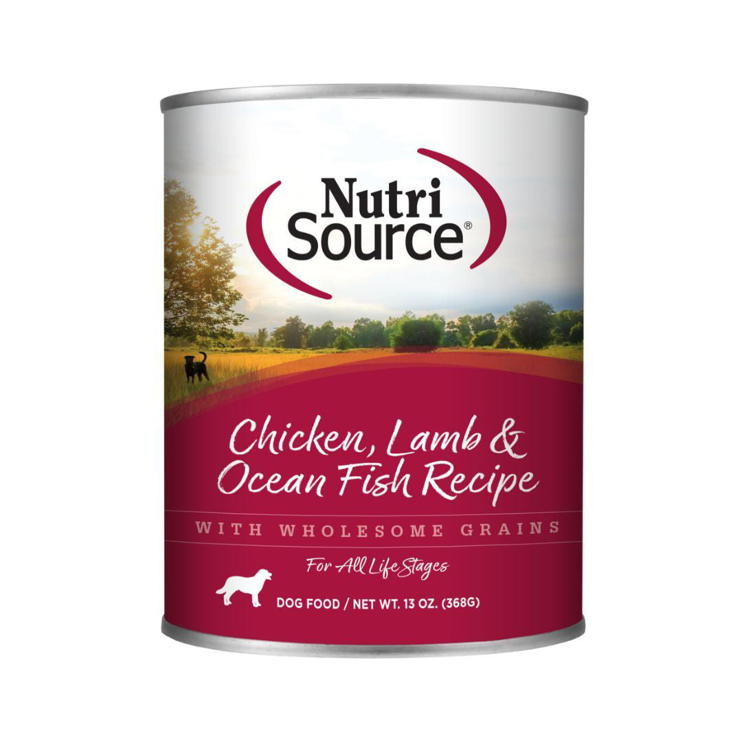 Nutrisource Dog Chicken Lamb & Ocean Fish 13oz. (Case of 12)