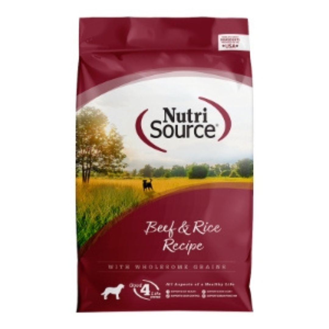 Nutrisource Dog Adult Beef & Rice 12Lb