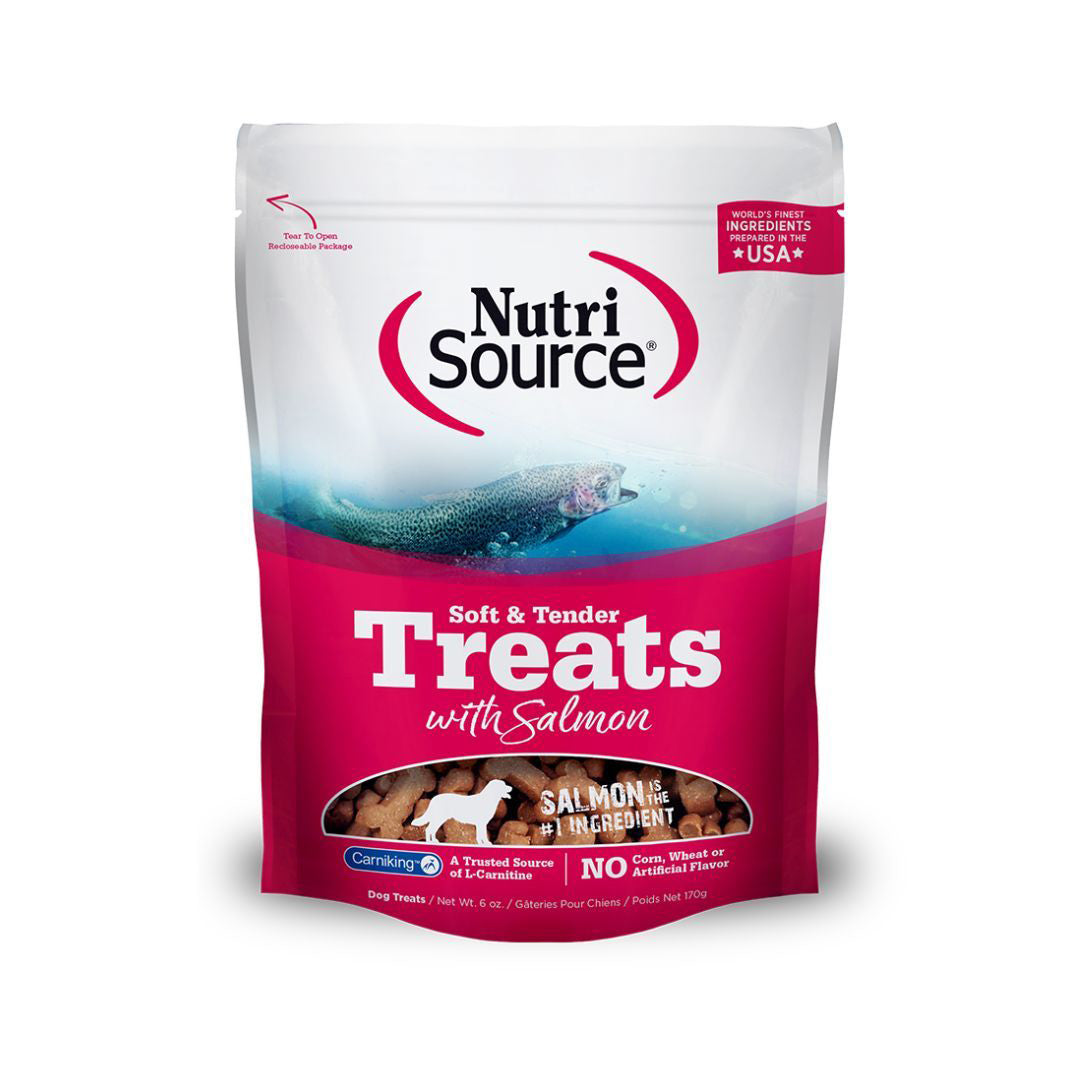 Nutrisource Dog Soft Tender Treat Salmon 14oz.