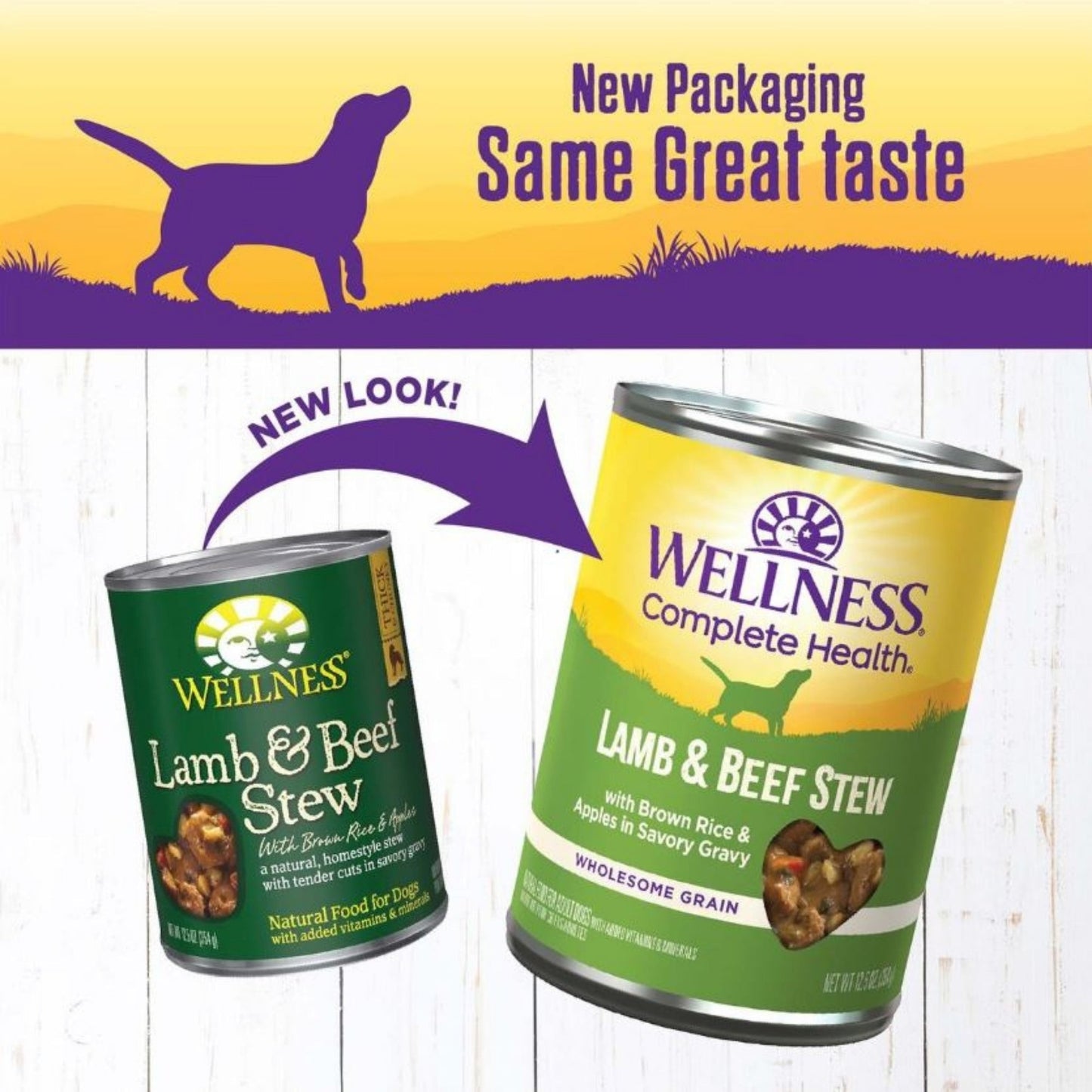 Wellness Dog Complete Health Stew Lamb Beef Brown Rice & Apple 12.5oz. (Case of 12)