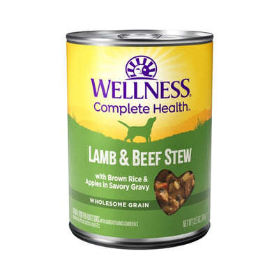 Wellness Dog Complete Health Stew Lamb Beef Brown Rice & Apple 12.5oz. (Case of 12)