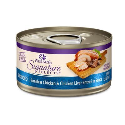 Wellness Cat Core Signature Select Shredded Chicken Liver Entrée 5.3oz. (Case of 12)