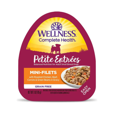 Wellness Complete Health Petite Entrées Mini Fillet Roast Chicken Beef Carrot Green Bean 3oz. (Case of 12)