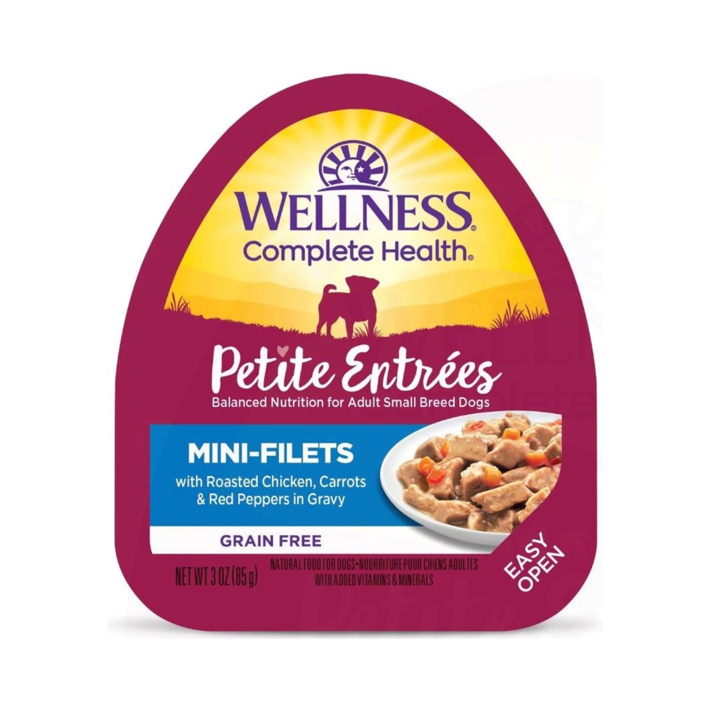 Wellness Complete Health Petite Entrées Mini Fillet Roast Chicken Carrot Red Pepper 3oz. (Case of 12)