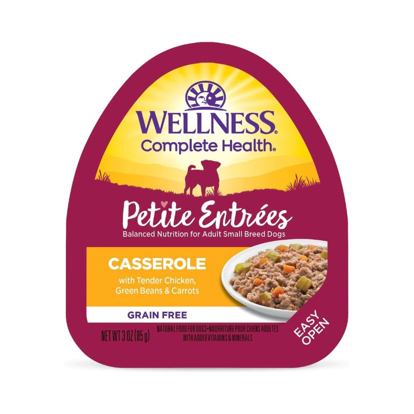 Wellness Complete Health Petite Entrées Casserole Tender Chicken Green Bean Carrot 3oz. (Case of 12)