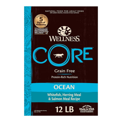 Wellness Dog Core Ocean Recipe 12Lb Grain Free