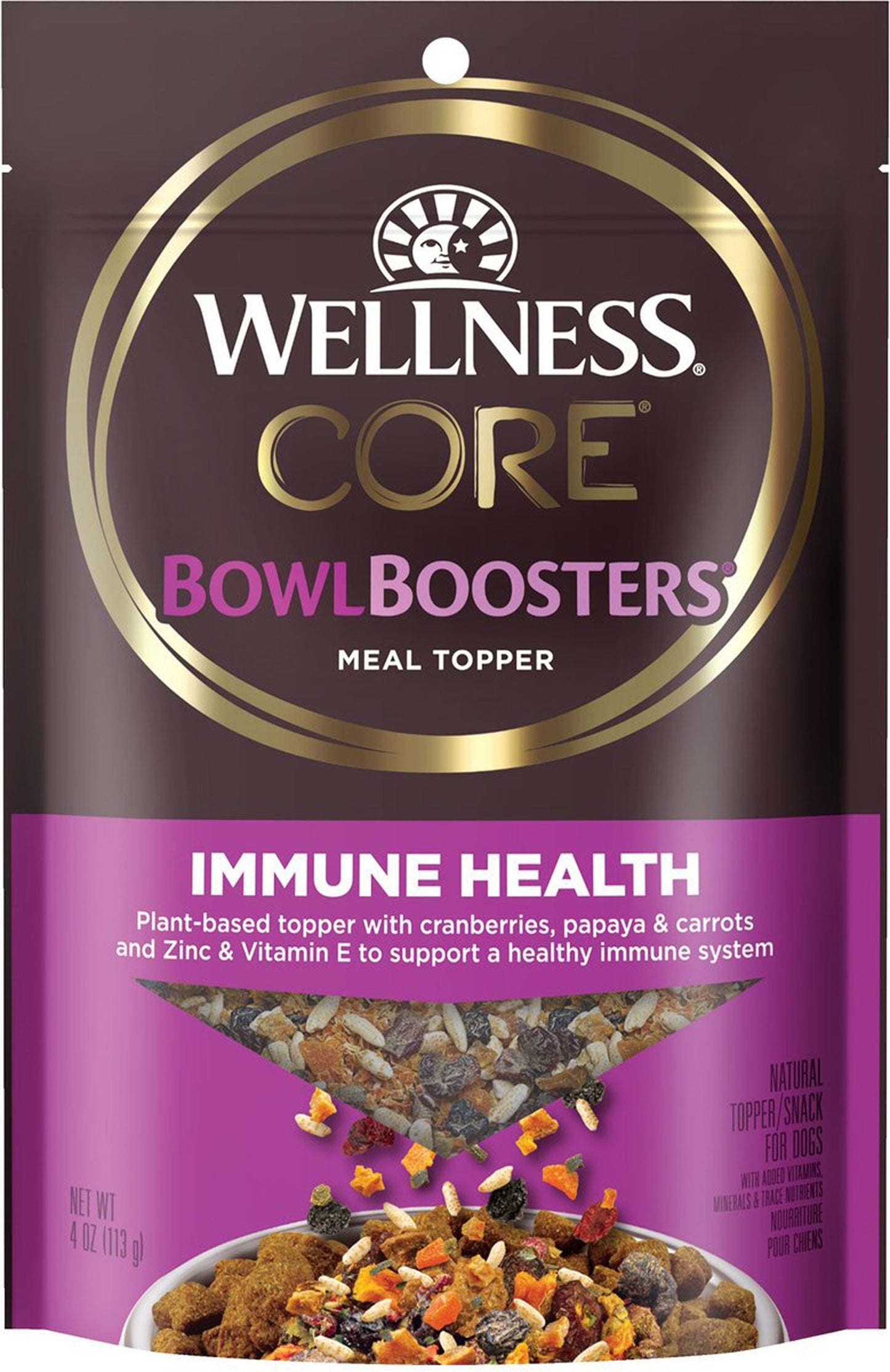Wellness Core Bowl Bstrs Dog 4oz. Immunituy