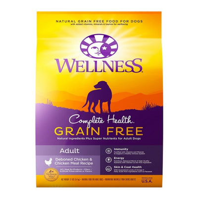 Wellness Dog Grain Free 24Lb Chicken Complete Health Adult
