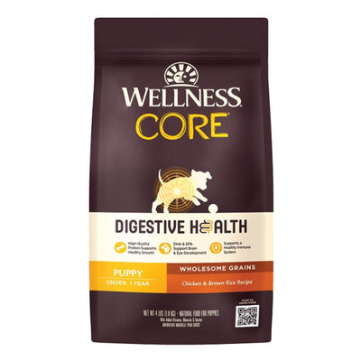 Wellness Core Digestive Health 4Lb Puppy Chicken Brown Rice