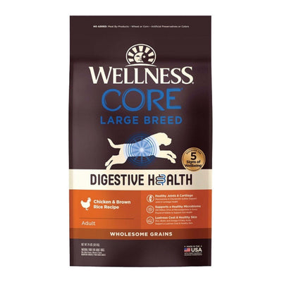 Wellness Core Digestive Health 24Lb Large Breed Chicken Brown Rice