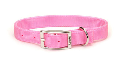 Coastal Double-Ply Nylon Dog Collar Pink Bright 1ea/1 In X 24 in