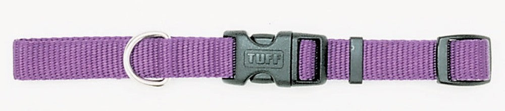 Coastal Adjustable Nylon Dog Collar with Plastic Buckle Purple 1ea/3/4 In X 14-20 in