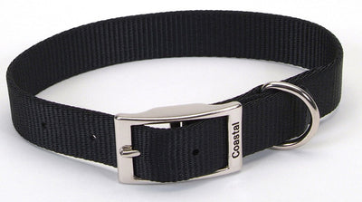 Coastal Single-Ply Nylon Dog Collar Black 1ea/1 In X 18 in