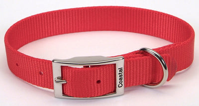 Coastal Single-Ply Nylon Collar Red 1X18In