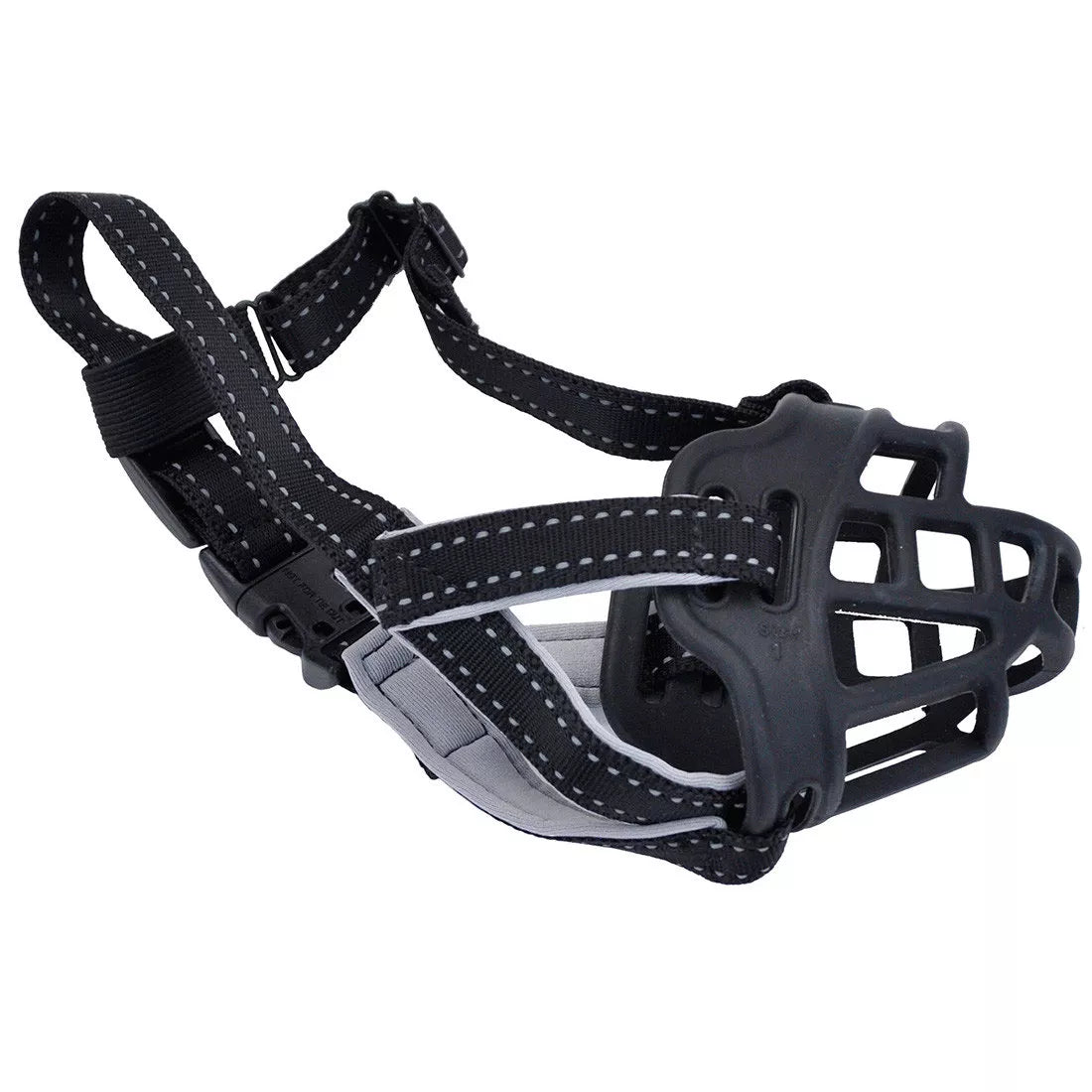 Coastal Pet Soft Basket Muzzle Black Size 1: W-8" x L- 2.5"