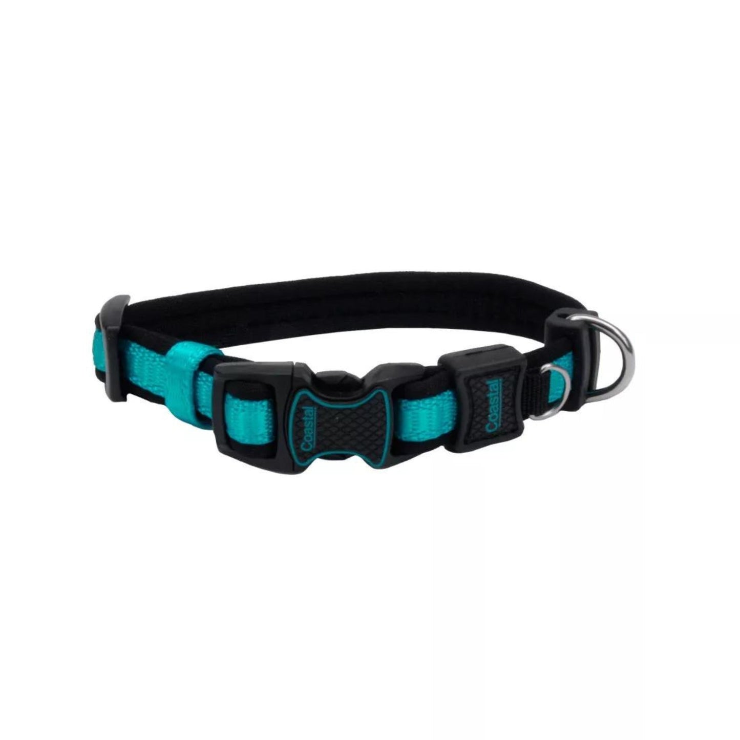 Inspire Adjustable Dog Collar Aqua 5/8 x 10-14in. Small