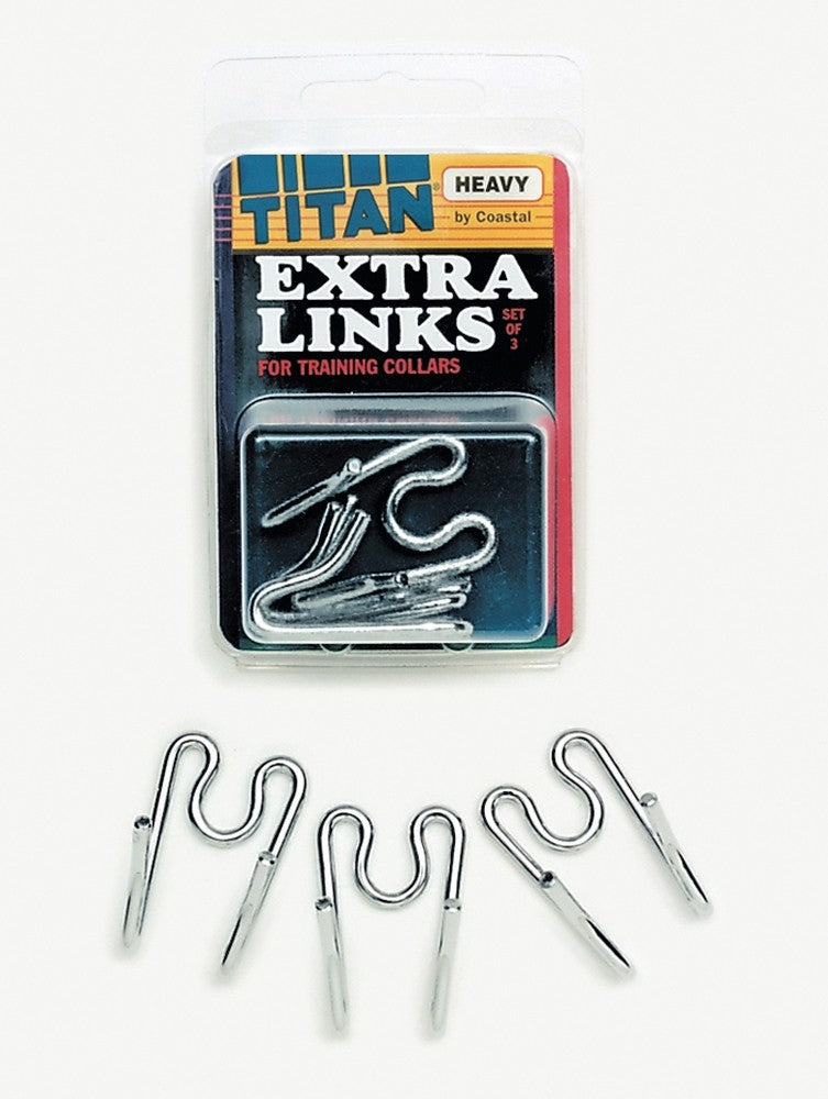 Herm. Sprenger Extra Links for Dog Prong Collar Heavy Chrome 1ea/3.25 mm, 3 pk