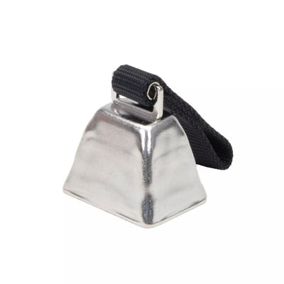 Coastal Water & Woods Nickel Cow Bell for Dogs Black 1ea/LG