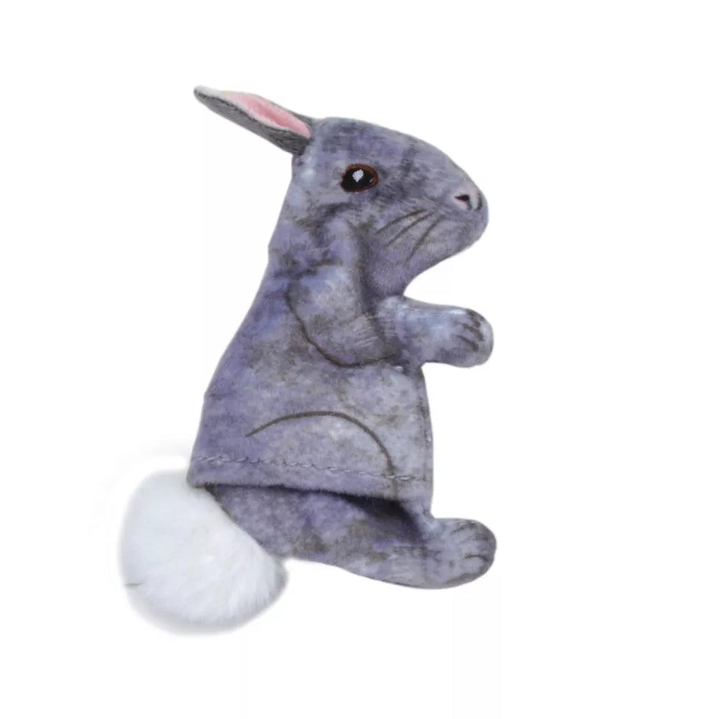 Coastal Pet Turbo Life-like Grey Rabbit Cat Toy 4"