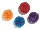 Spot Wool Pom Poms Cat Toy with Catnip Assorted 1.5 in 4 Pack