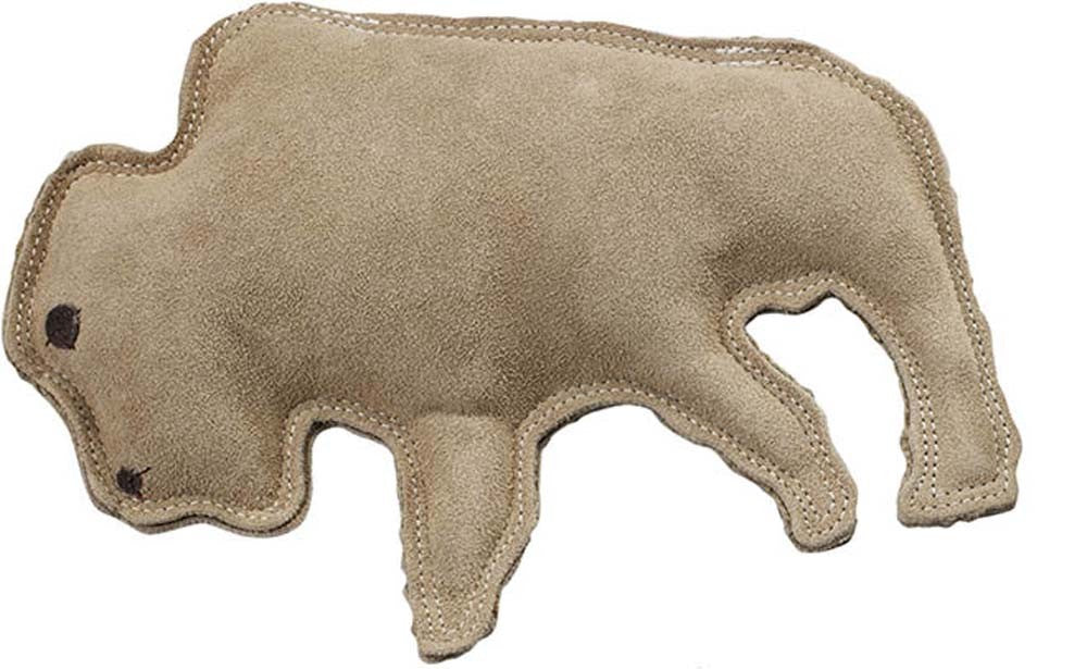 Dura-Fused Leather Dog Toy Buffalo Tan 1ea/LG