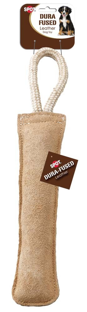 Dura-Fused Leather Retriever Dog Toy Brown, White 1ea/15 in