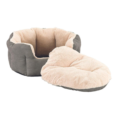 Ethical Pet Sleep Zone Reversible Cushion 18" Light Gray