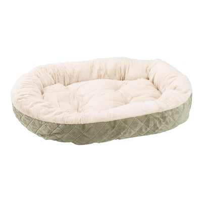 Ethical Pet Sleep Zone Quilted Oval Cuddler 26" Sage