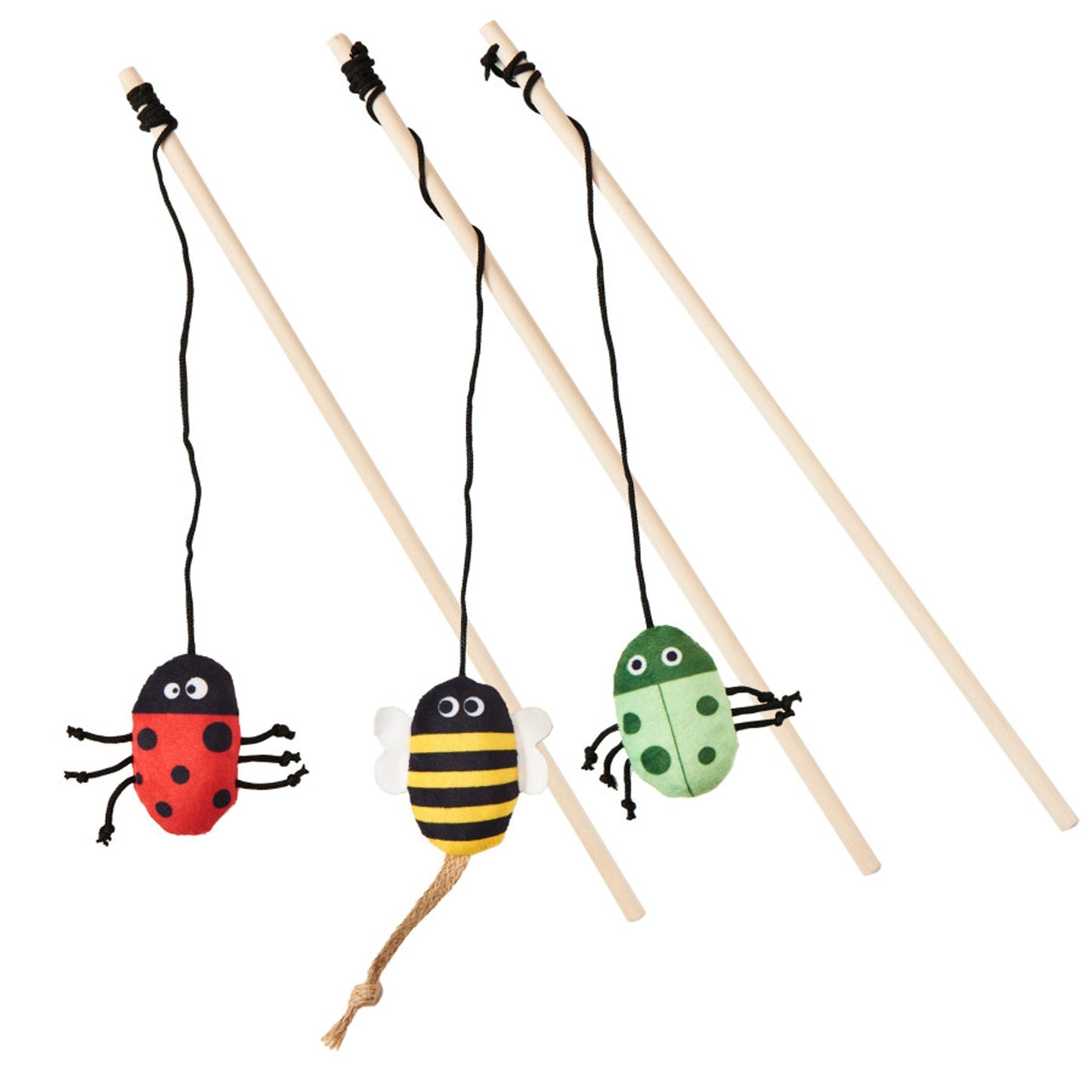 Spot Ethical Love The Earth Insect Teaser Wand Cat Toy Assorted; 1Ea-One Size