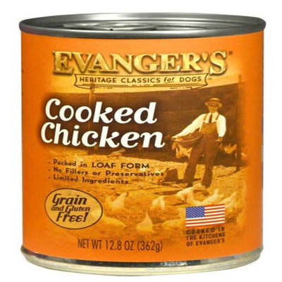 Evanger's Heritage Classic Wet Dog Food Cooked Chicken 12.8oz. (Case of 12)