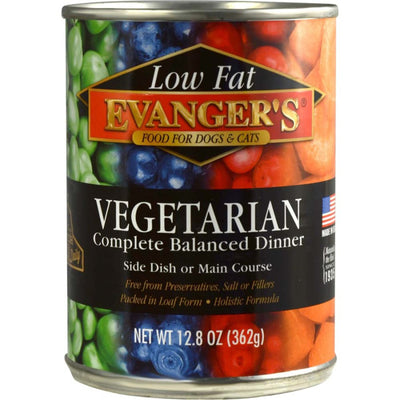 Evanger's Super Premium Wet Dog & Cat Food Vegetarian 12.8oz. (Case of 12)