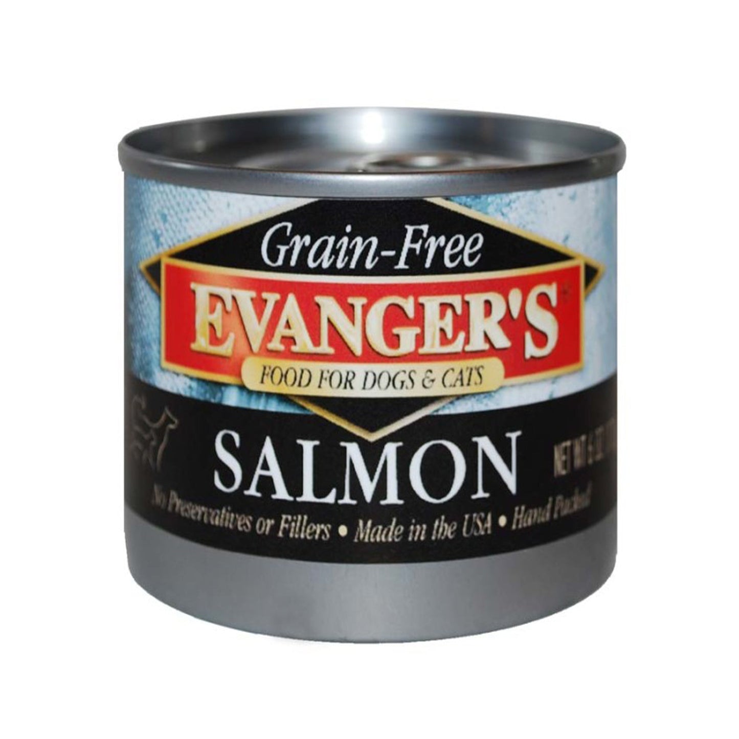 Evanger's Grain-Free Wet Dog & Cat Food Wild Salmon 6oz. (Case of 24)
