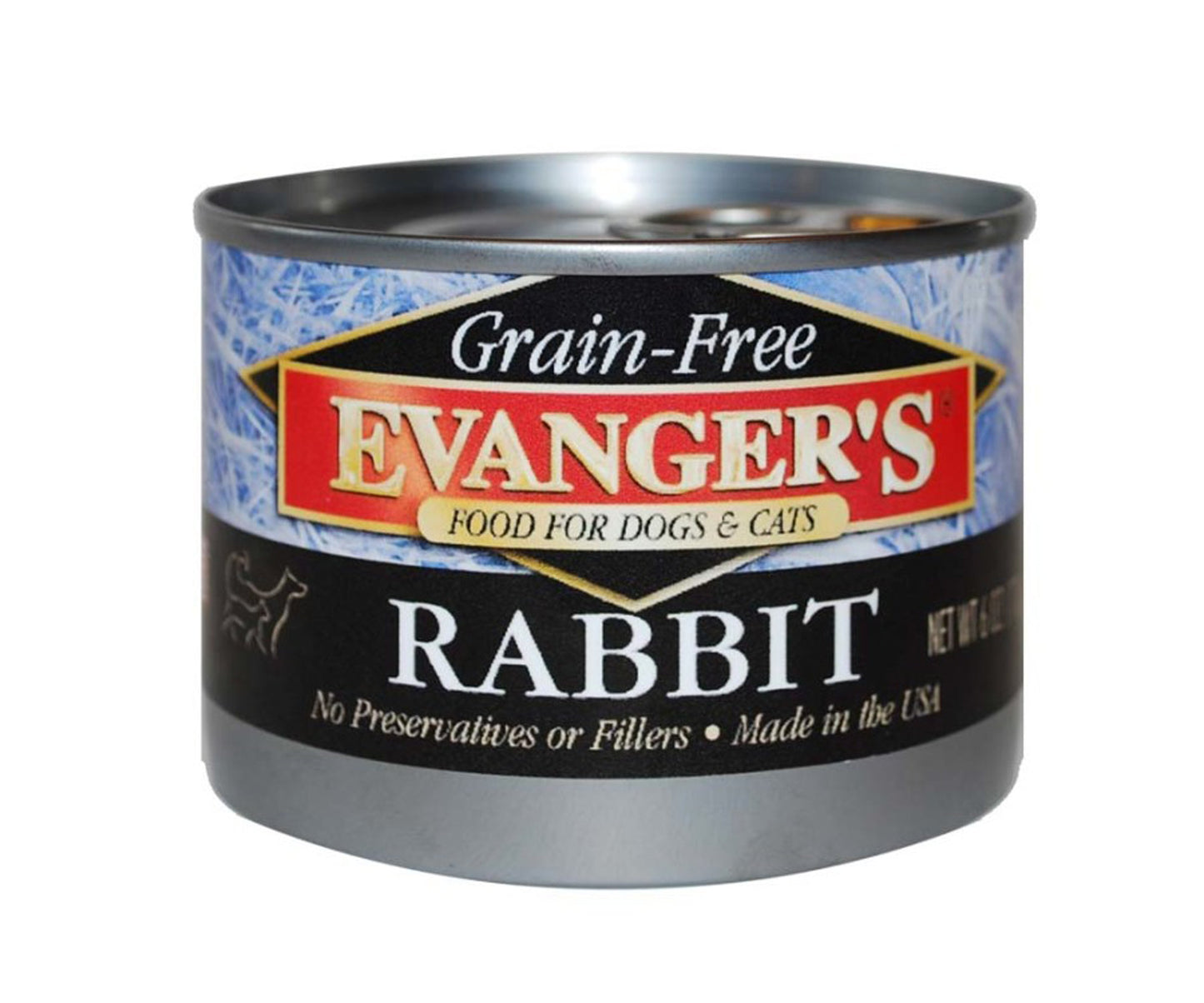 Evanger's Grain-Free Wet Dog & Cat Food Rabbit 6oz. (Case of 24)