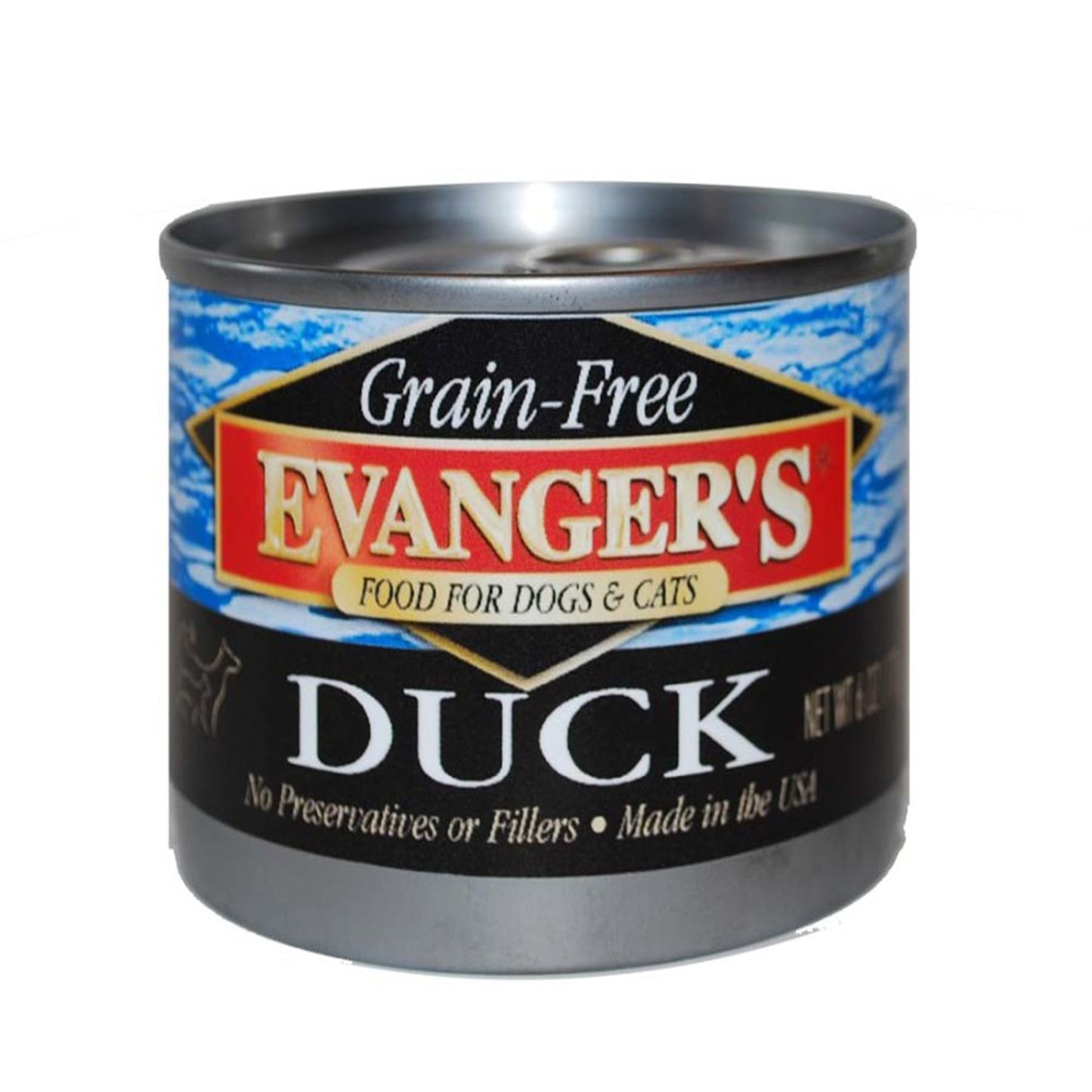 Evanger's Grain-Free Wet Dog & Cat Food Duck 6oz. (Case of 24)