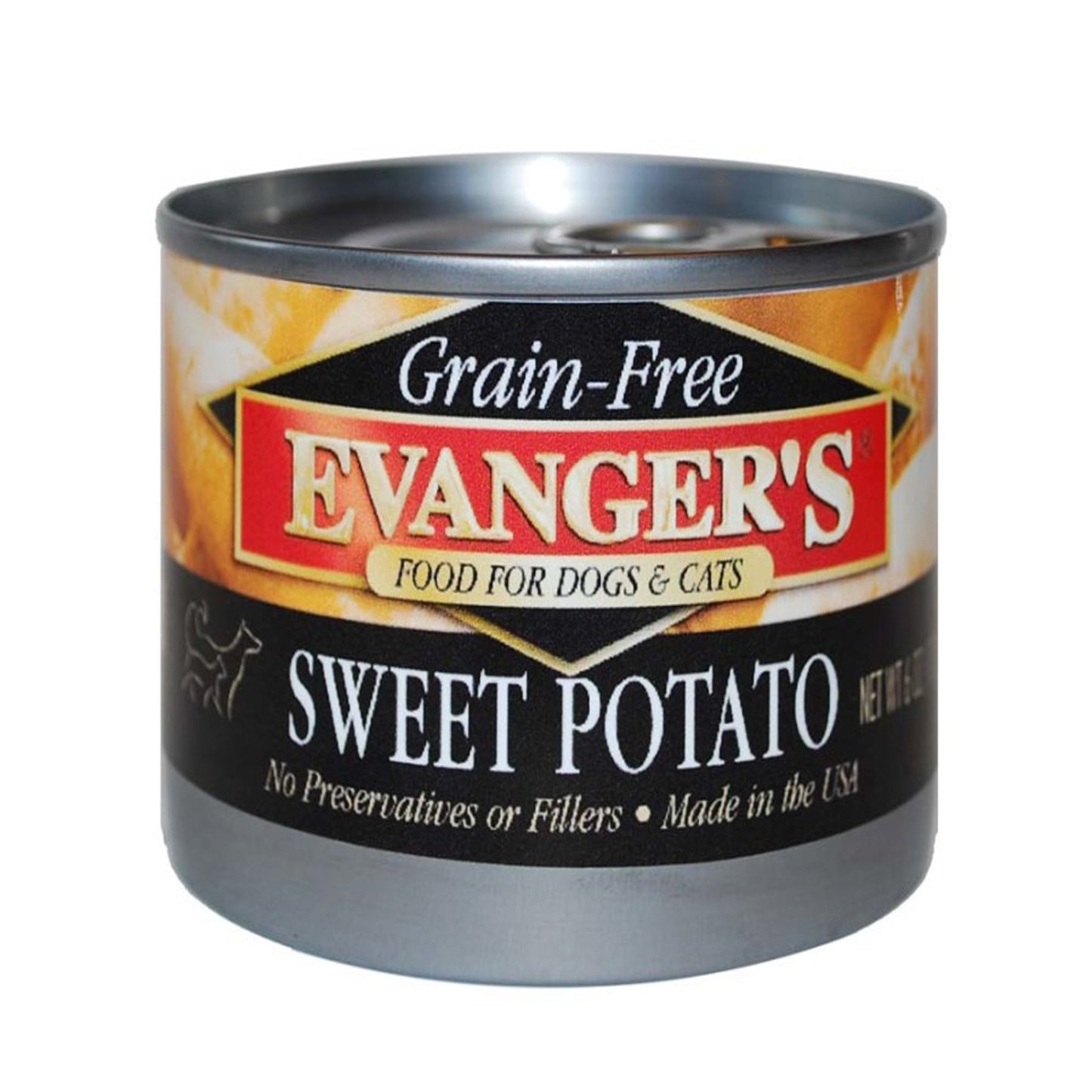 Evanger's Grain-Free Wet Dog & Cat Food Sweet Potato 6oz. (Case of 24)