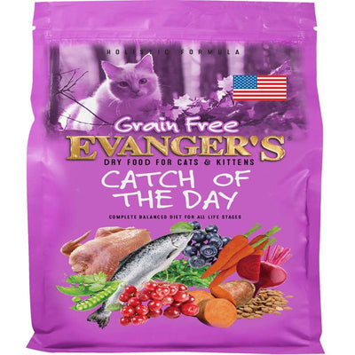 Evanger's Grain-Free Dry Cat & Kitten Food Catch of the Day 1ea/4.4 lb