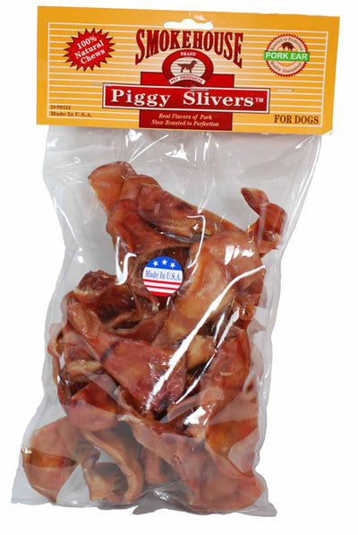 Smokehouse USA Made Piggy Slivers Dog Chew 1ea/24 pk