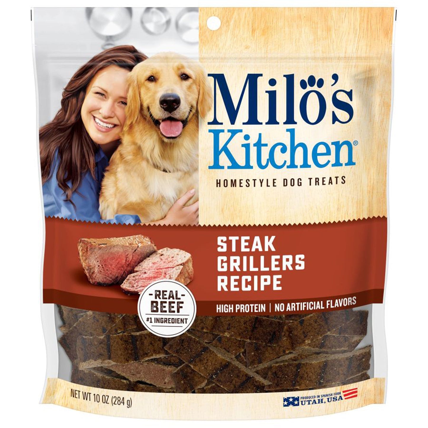 Milo's Kitchen Steak Grillers Recipe Dog Treats 1ea/10 oz