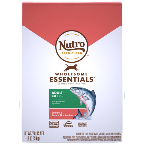 Nutro Products Wholesome Essentials Adult Dry Cat Food Salmon & Brown Rice 1ea/14 lb