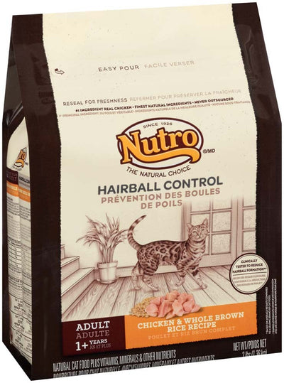 Nutro Products Wholesome Essentials Hairball Control Adult Dry Cat Food Chicken & Brown Rice 1ea/3 lb