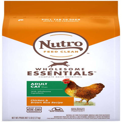 Nutro Products Wholesome Essentials Adult Dry Cat Food Chicken & Brown Rice 1ea/5 lb