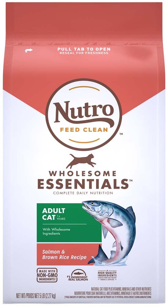 Nutro Products Wholesome Essentials Adult Dry Cat Food Salmon & Brown Rice 1ea/5 lb
