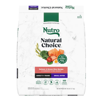 Nutro Products Natural Choice Small Bites Adult Dry Dog Food Salmon  Brown Rice, 1ea/28 lb